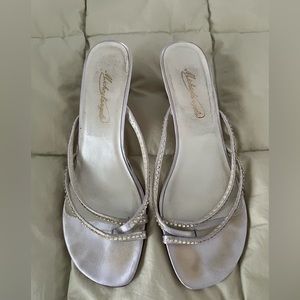 Ladies silver sandal  size 81/2